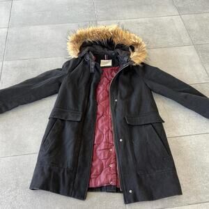 Black tommy hilfiger parka